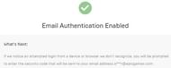 Confirmation of the Two factor authentication (Image via Epic Games)